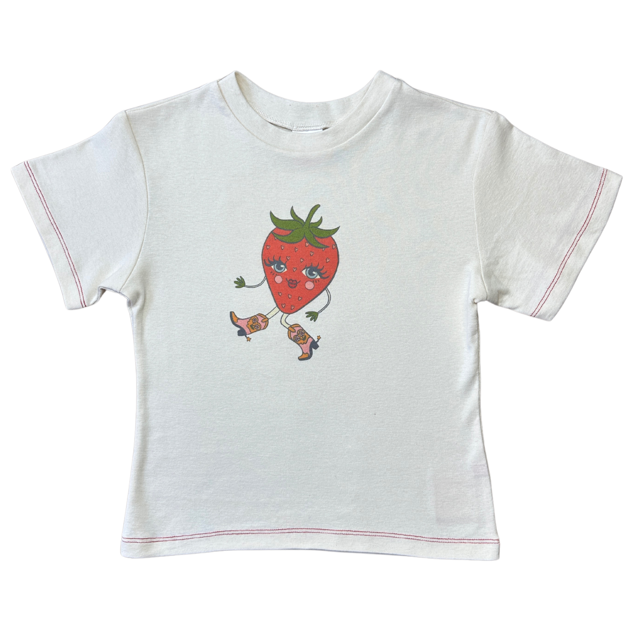 Strawberry Cowgirl Baby Tee – Fruit Face