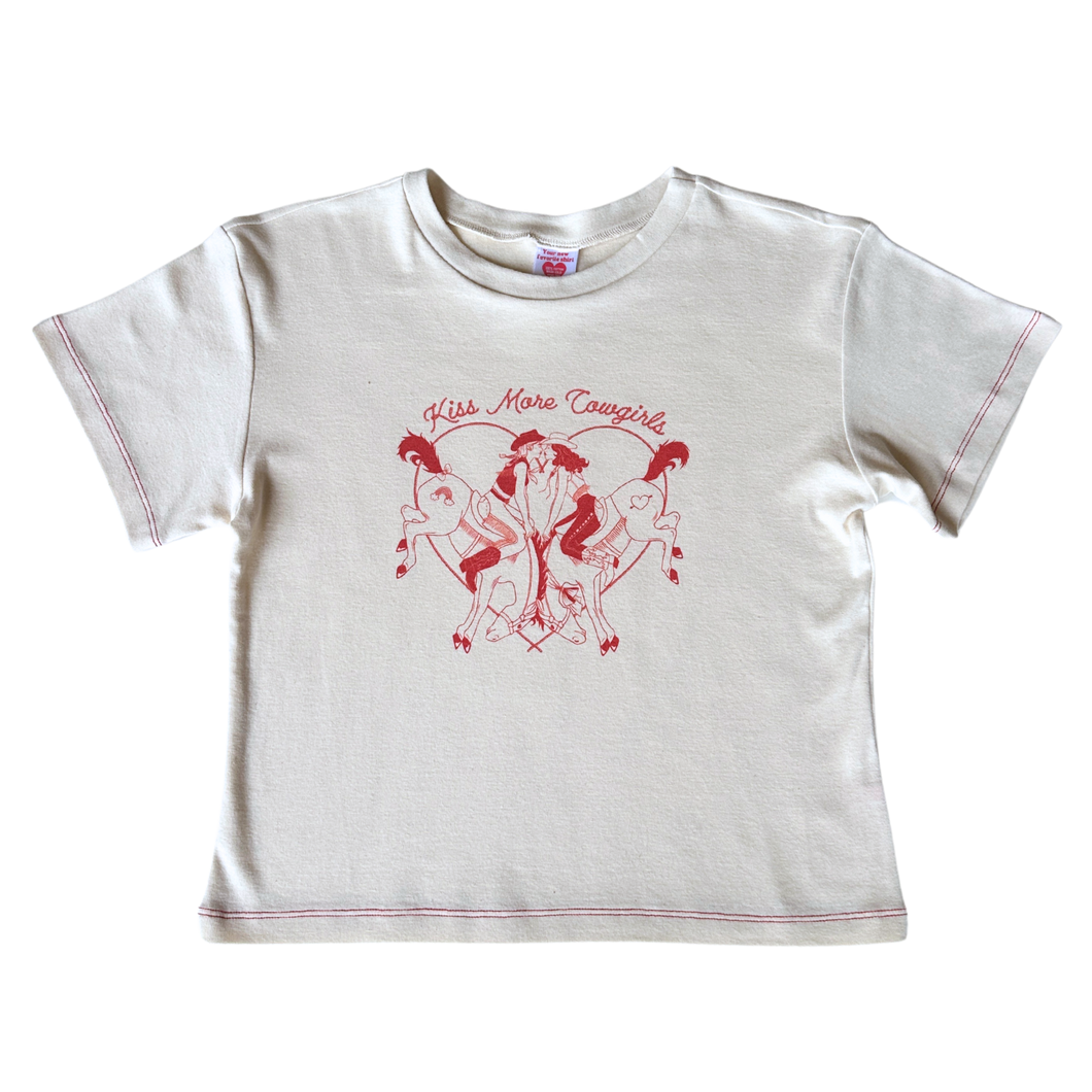 Kiss More Cowgirls Baby Tee