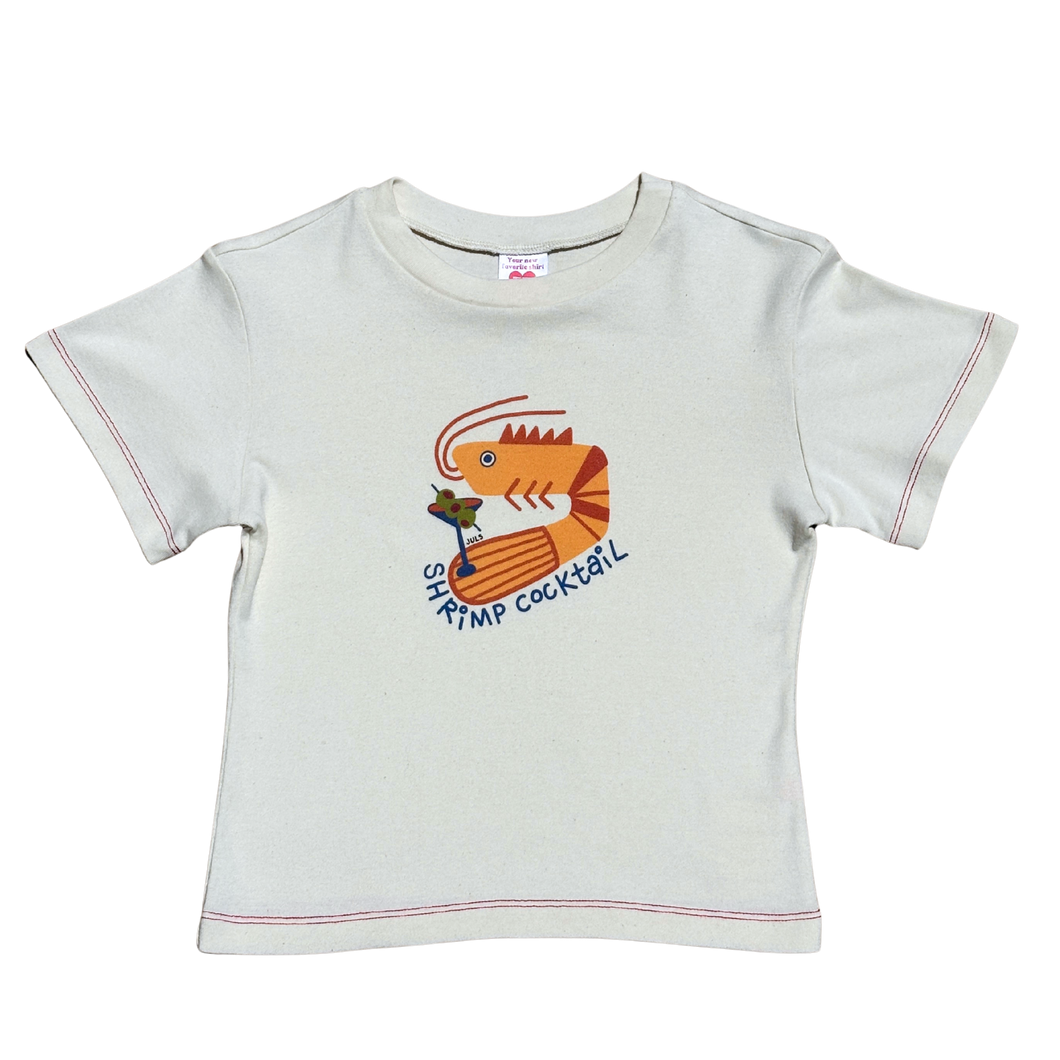 Shrimp Cocktail Baby Tee - Juls Paints x Fruit Face