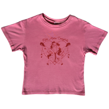 Load image into Gallery viewer, Kiss More Cowgirls Pink Baby Tee
