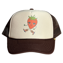 Load image into Gallery viewer, Strawberry Cowgirl Trucker Hat
