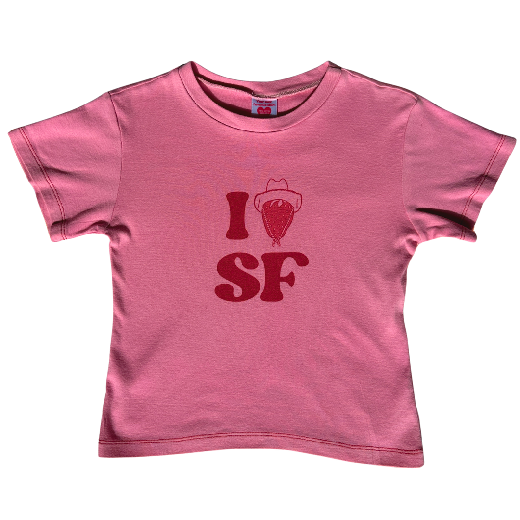 I <3 SF Pink Baby Tee